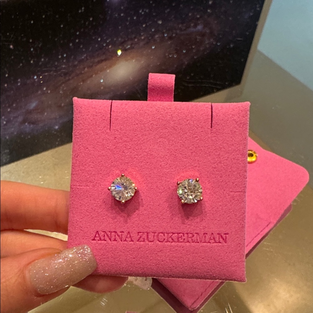 Anna Zuckerman Simulated Stud Earrings
